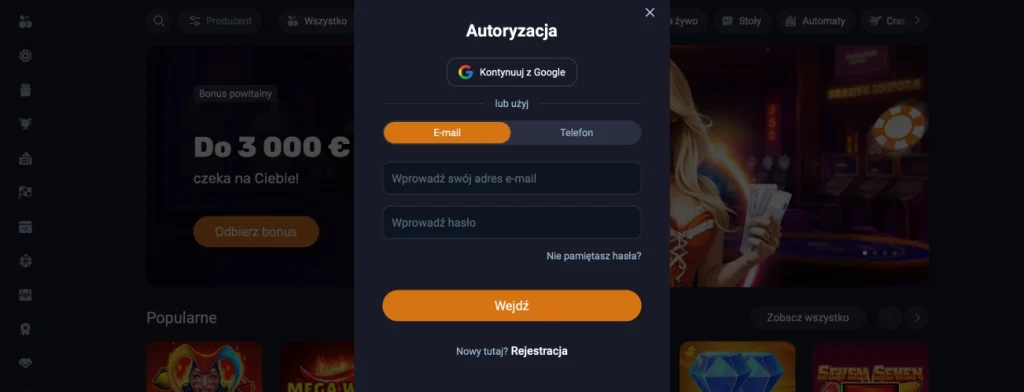 Vox Casino logowanie do konta – prosty poradnik dla użytkowników